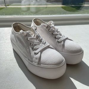 White Steve Madden Sneakers Size 8 $45 or best offer!!!